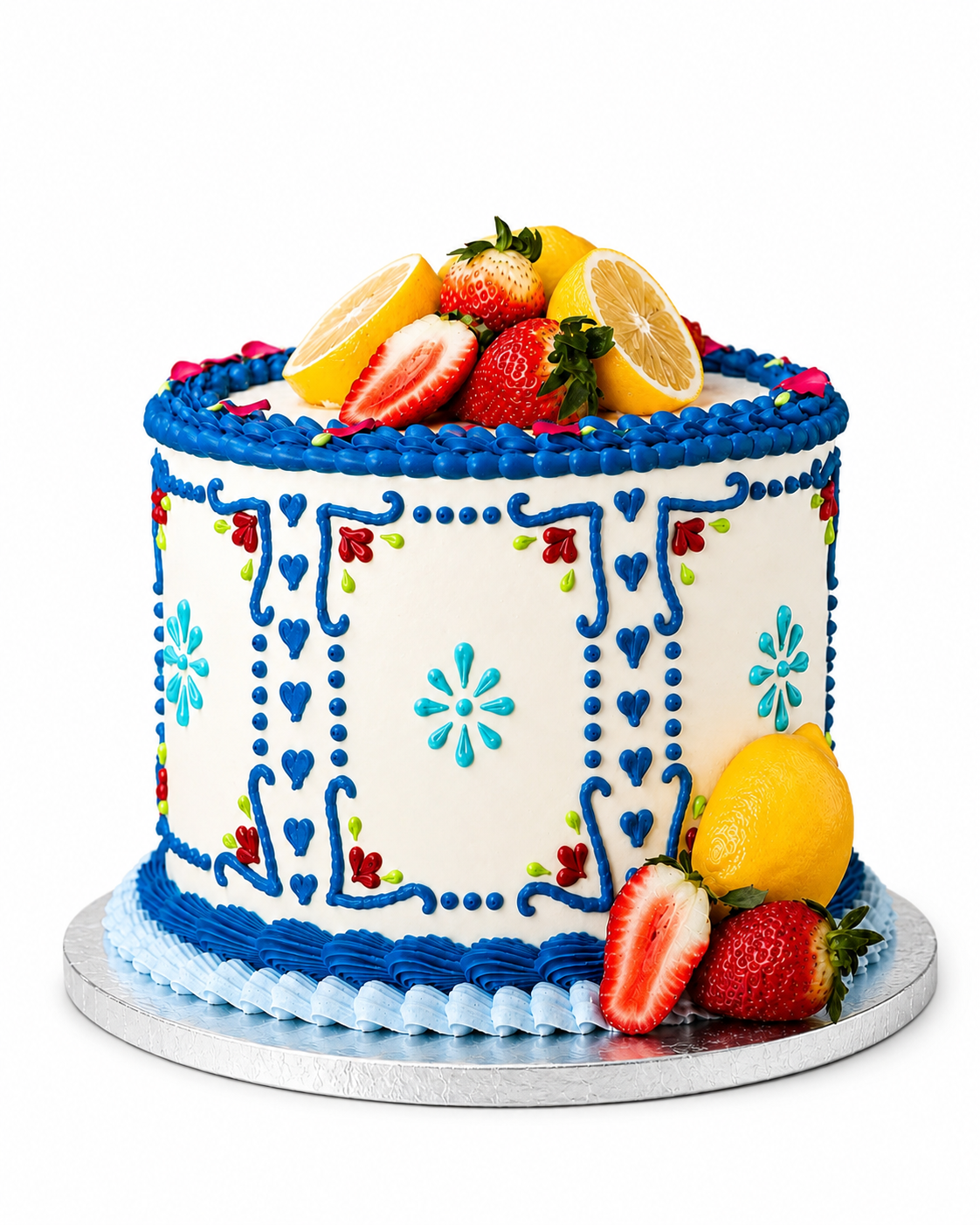 Pastel Talavera Cítrico — Colección Cumpleaños